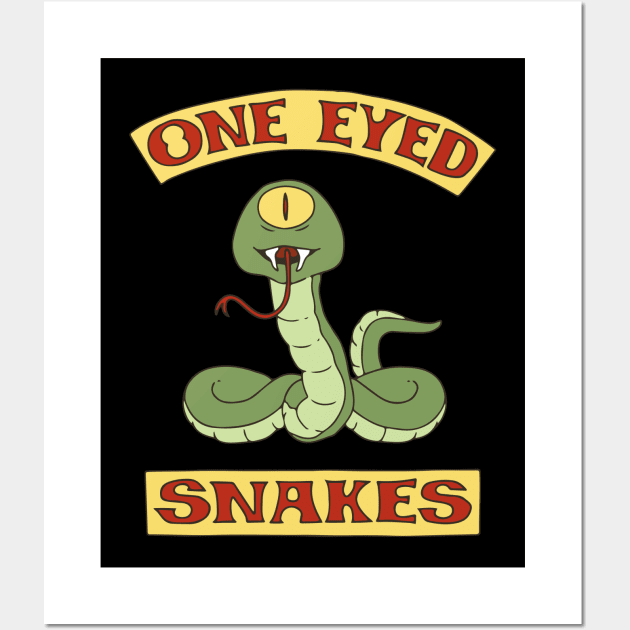 One Eyed Snakes Wall Art by GraphicTeeShop